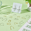 20Pcs 10 Styles 304 Stainless Steel Earring Hooks STAS-LP0001-55-3