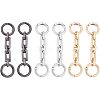 SUPERFINDINGS 6Pcs 3 Colors Zinc Alloy Bag Extender Cable Chains FIND-FH0003-59-1