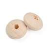 Unfinished Wood Rondelle Beads WOOD-WH0029-53A-2