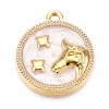 Alloy Enamel Pendants X1-ENAM-T021-03E-1