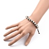 Men's Adjustable Nylon Thread Braided Bead Bracelets BJEW-JB05466-02-5
