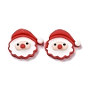 Christmas Theme Opaque Resin Cabochons RESI-G029-A04-1