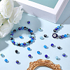 60Pcs 4 Colors Handmade Evil Eye Lampwork Round Beads LAMP-SC0001-81-4