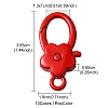 10Pcs Spray Painted Alloy Lobster Claw Clasps FIND-YW0001-58-5