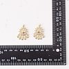 10Pcs Rack Plating Brass Micro Pave Clear Cubic Zirconia Pendants ZIRC-SZ0004-19-8