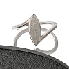 Textured Horse Eye 304 Stainless Steel Finger Ring for Women RJEW-L126-08B-P-2