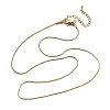 1MM 304 Stainless Steel Serpentine Chain Necklaces for Women Men NJEW-T016-11G-4