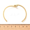 Ion Plating(IP) 304 Stainless Steel Cuff Bangles LS-BJEW-G611-01G-5