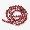 Electroplate Transparent Glass Beads Strands LS-EGLA-A034-T6mm-N12-2