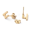 Ion Plating(IP) 304 Stainless Steel Stud Earrings STAS-Z028-A-24G-2