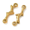 Ion Plating(IP) 304 Stainless Steel Branch Connector Charms STAS-Q334-62G-2