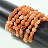 Natural Red Aventurine Beads Stretch Bracelets for Men Women BJEW-I320-01A-3