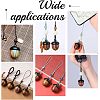 Spray Painted Wooden Acorn Box Jewelry Pendants FIND-WH0143-46-6