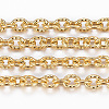 3.28 Feet Ion Plating(IP) 304 Stainless Steel Textured Cable Chains X-CHS-H012-01G-1