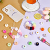 128Pcs 32 Colors Imitation Rabbit Hair European Beads FIND-PH0027-66-4