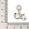 Rack Plating Alloy Crystal Rhinestone European Dangle Charms FIND-H005-01P-3