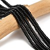 Natural Black Onyx Beads Strands G-L635-A01-4x2mm-01-1