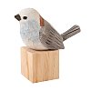 Wooden Long-tailed Tit and Block Ornaments JX689A-1