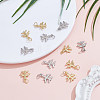 12Pcs 2 Colors Brass Charms KK-ME0001-48-4