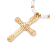 Alloy Rhinestone Pendant Necklaces for Women NJEW-U013-10G-02-3