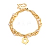 Brass Micro Pave Cubic Zirconia Bracelets for Women BJEW-U008-09G-1