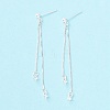 925 Sterling Silver Stud Earring Findings STER-P047-11A-S-2