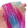 Transparent Painted Glass Beads Strands DGLA-A034-T1mm-A14-2
