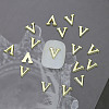 Alloy 26 Letter Shapes Nail Art Decoration MRMJ-WH0114-001-22-1