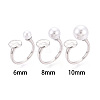 Flat Round Brass Cup Peg Ring Settings KK-N274-27P-4