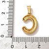 304 Stainless Steel Micro Pave Clear Cubic Zirconia Pendants CU-CBA703A-05G-C-3