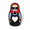 Cool Matryoshka Doll Enamel Pins LS-AL-Z002-01EB-01-1