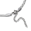 304 Stainless Steel Herringbone Chain Necklaces NJEW-P282-03P-4