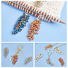Unicraftale 12Pcs 6 Colors Electroplate Glass Cluster Beads Pendant Decorations HJEW-UN0001-04-3