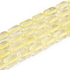 Natural Lemon Quartz(Heated) Beads Strands G-G980-52A-2