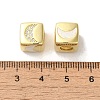 Rack Plating Brass Micro Pave Cubic Zirconia Beads KK-P268-01G-11-2