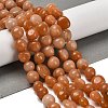 Natural Red Aventurine Beads Strands G-P497-01E-82B-2