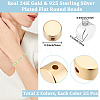 50Pcs 2 Colors Rack Plating Brass Beads KK-BBC0027-40-2