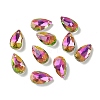 Faceted Teardrop Glass Pendants GLAA-O008-A31-1