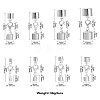 8 Styles Alloy Lobster Claw Clasps FIND-CJ0001-44S-7