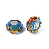 3D Lampwork & Brass Core European Beads LAMP-Q042-01A-1