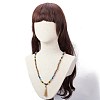 108 Mala Beads Necklace NJEW-JN03922-3