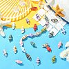 40Pcs 10 Colors Handmade Porcelain Beads PORC-CJ0001-42-5