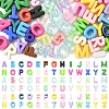 26Pcs 26 Styles UV Plating Opaque Acrylic European Beads OACR-YW0004-32-2