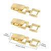 Brass Fold Over Clasps KK-WH20003-02G-4