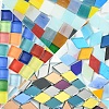 100Pcs 2 Colors Mosaic Tiles Glass Cabochons DIY-YW0012-19-2