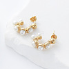 304 Stainless Steel Stud Earrings VW5158-4