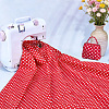 Red Cotton Fabric DIY-WH0750-293B-4