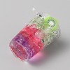 Transparent Acrylic Pendants OACR-WH20007-01C-18-2