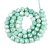 Anti-Tarnish Electroplate Glass Beads Strands EGLA-T021-10mm-15-11-2