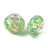 Transparent Resin Rondelle European Beads RESI-S023-05-2